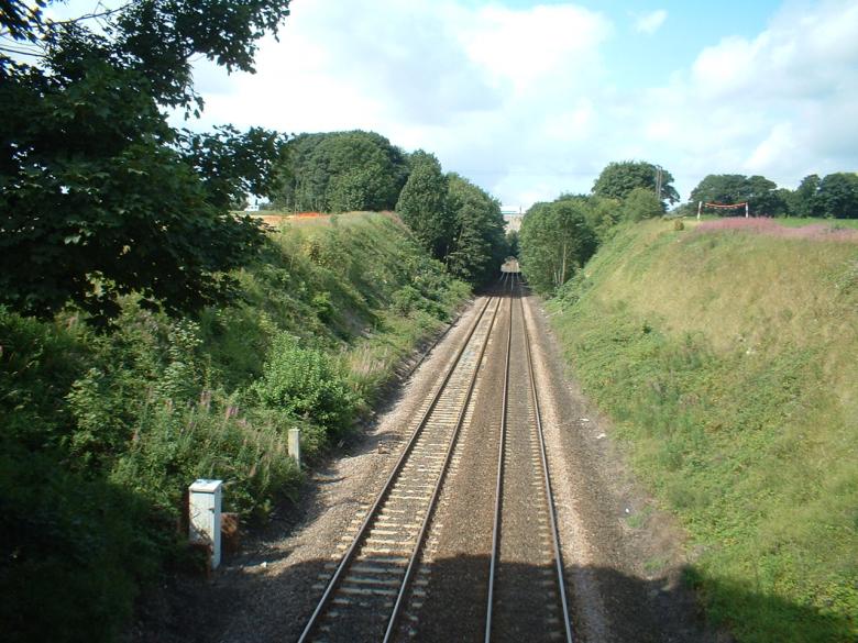 Fairburn cutting before works start on the dig