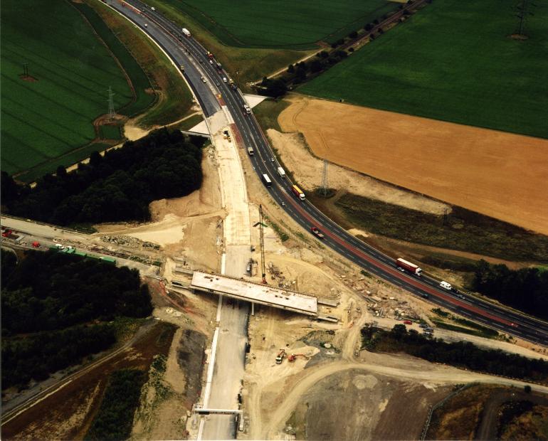 New bridge S27 Brotherton Ings under construction.