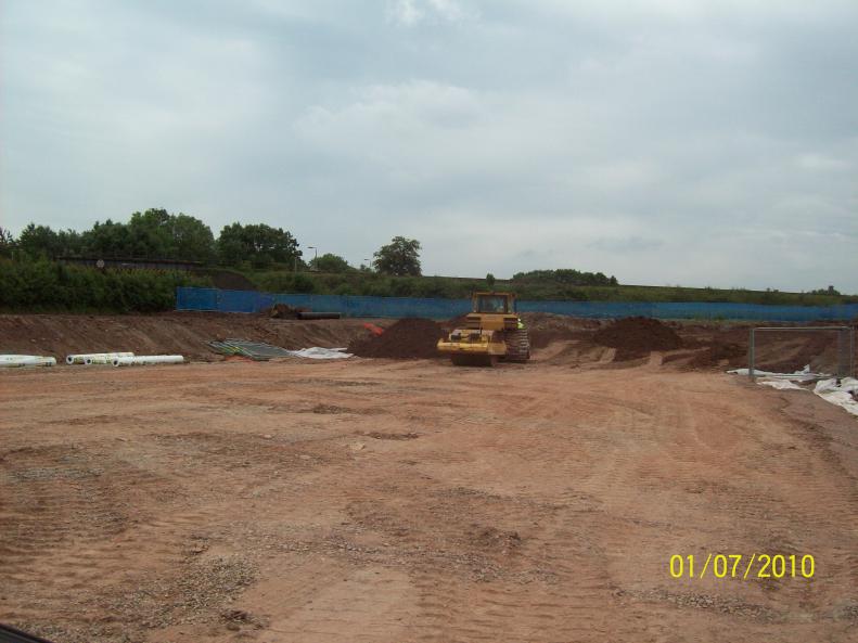 North side access being created  ramp being installed