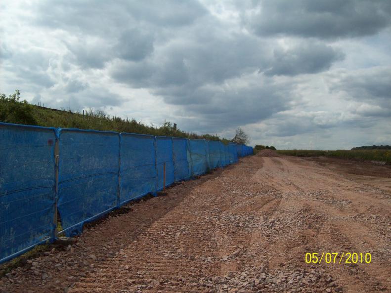 North side boundary fence installed.