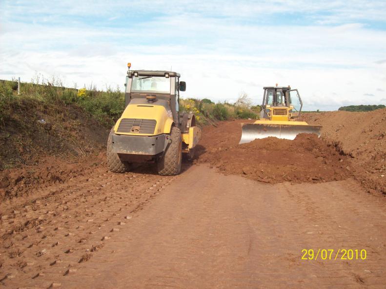 North side Network Rail allow works to go ahead with the embankment tie in