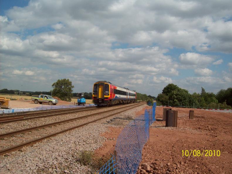 Sheet piles installed during the possession + platform conneceted to Railway.