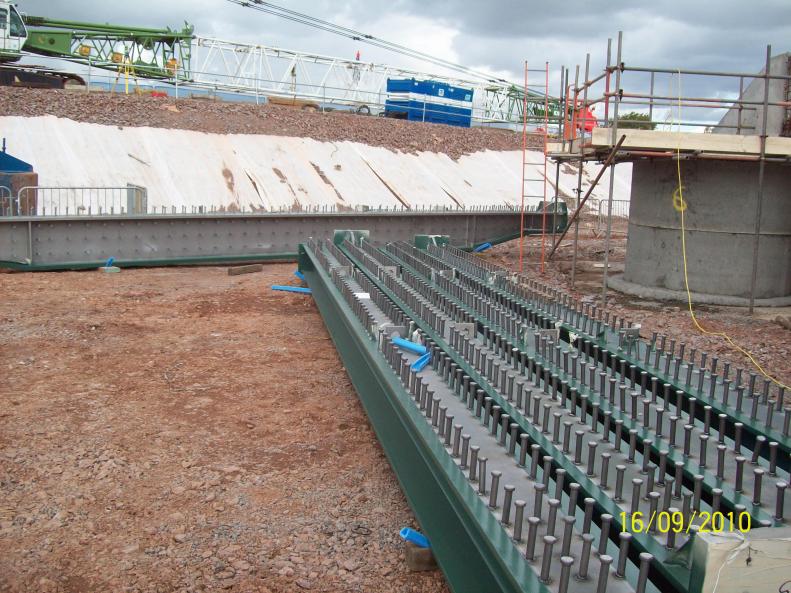 Mabey Bridge Steel work starting to arrive on site.