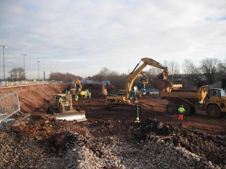 Trim main dig - top casing being removed