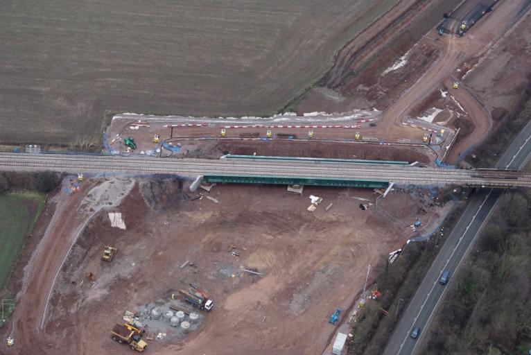 View on the bridge post installation