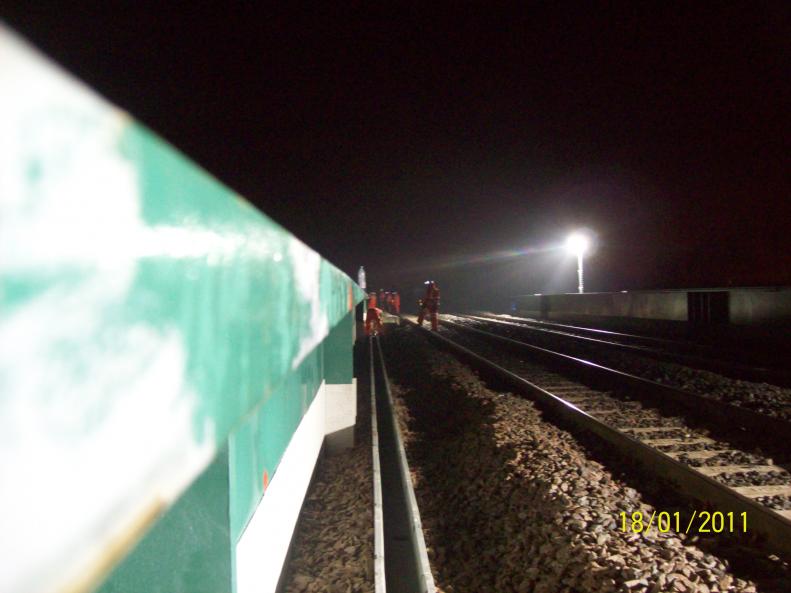 Global Rail Installing the concrete trough route