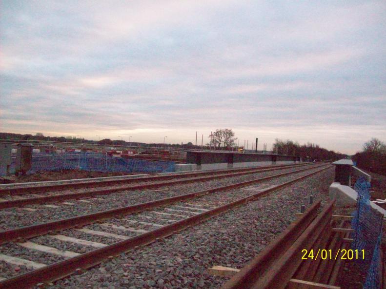 Bridge with trough route installed.