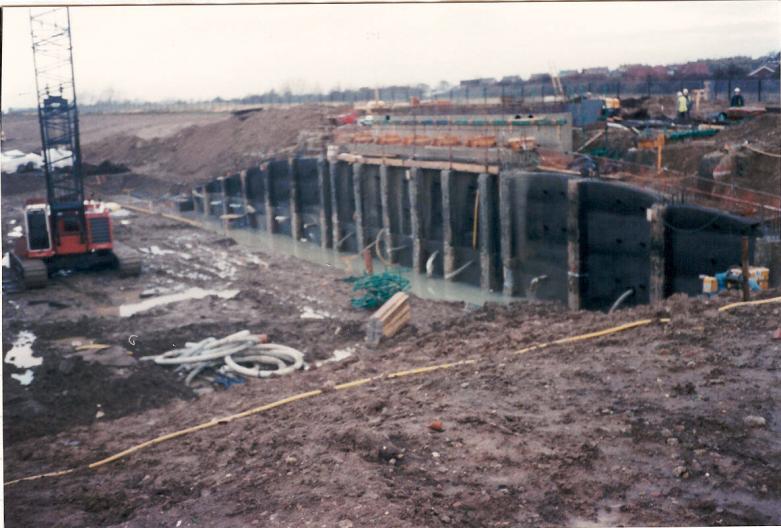 Clapham Hill abutment