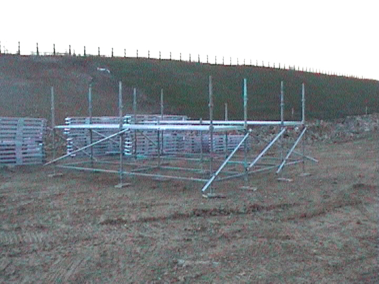 Scaffold trame made up to build Multiform tables