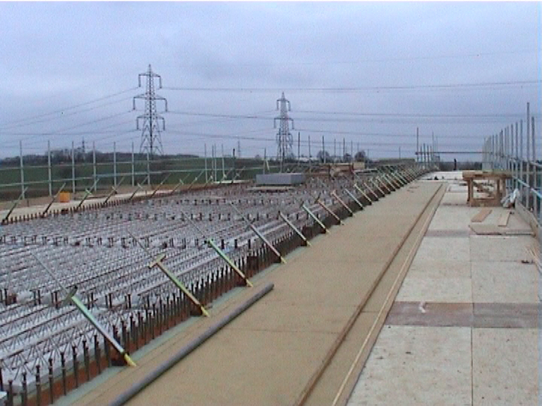 Bridge Deck getting prepared for reinforcement