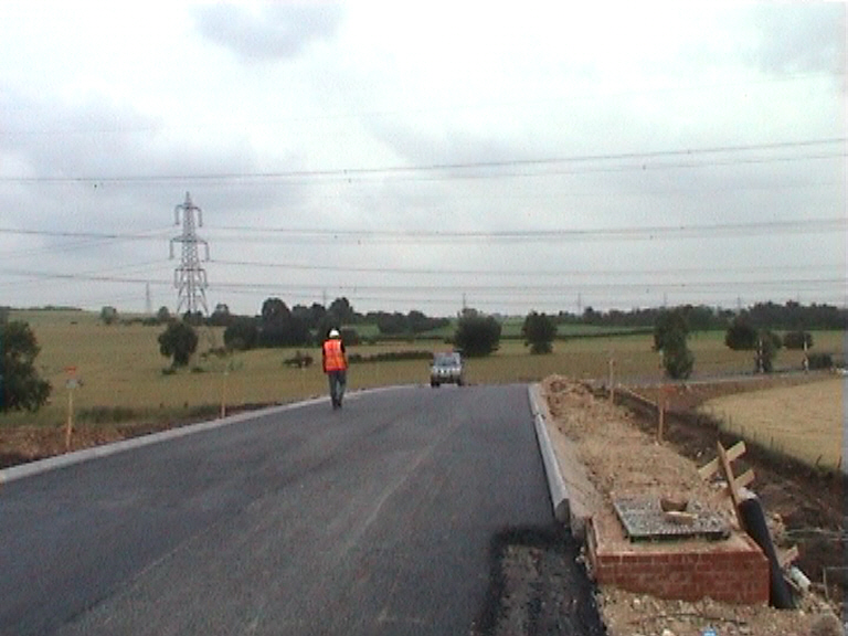 East approach to the bridge.