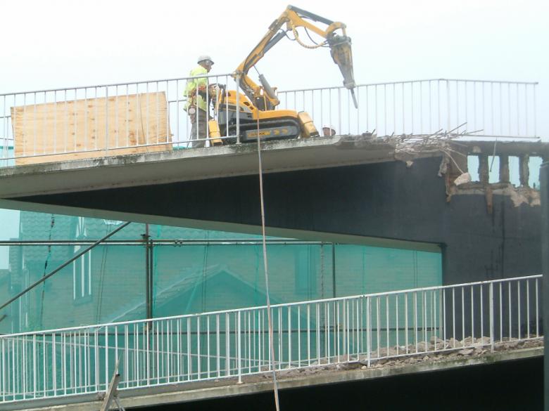 Brok starting to break down the ramps