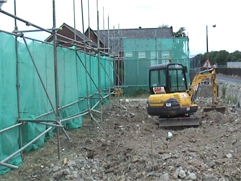 Clear up on the West abutment