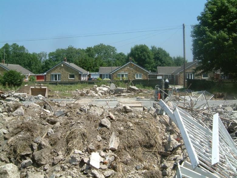 East abutment demolished