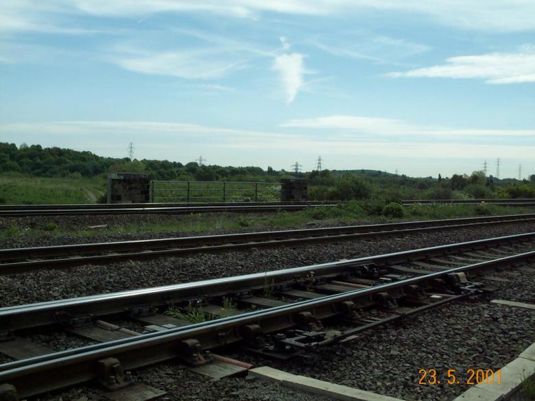 View at track level looking over towards CTL3 Parapets