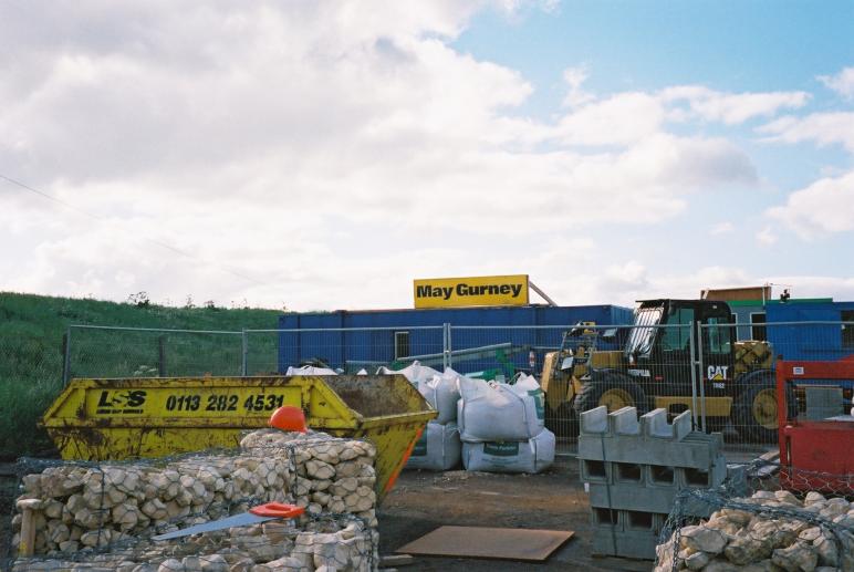 Plant and equipment being delivered t site.