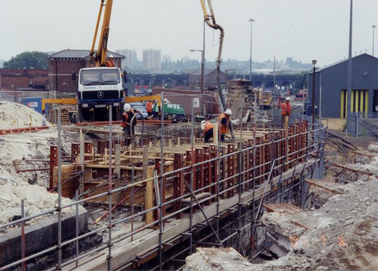 West Abutment North Half being cast