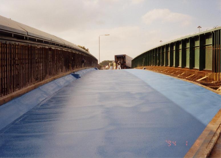 Waterproofing to the North bridge deck.