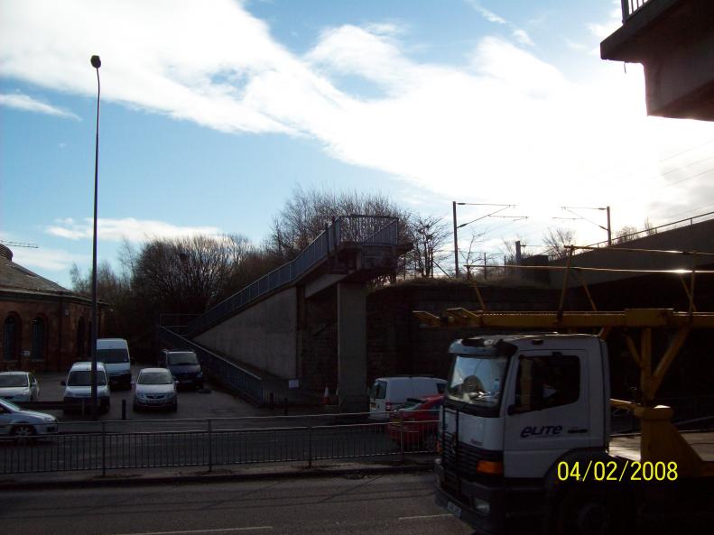 Bridge Removed spans blocked off.