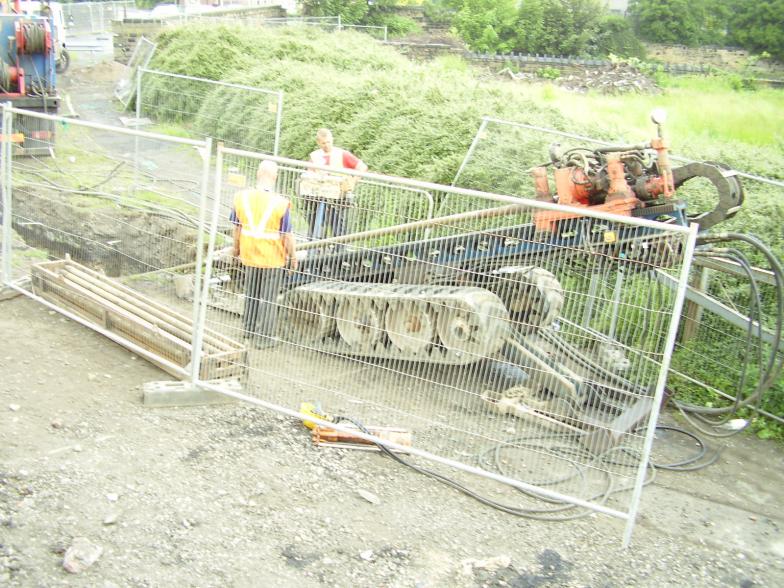 Directional drilling to move cables away from the bridge down to track side.