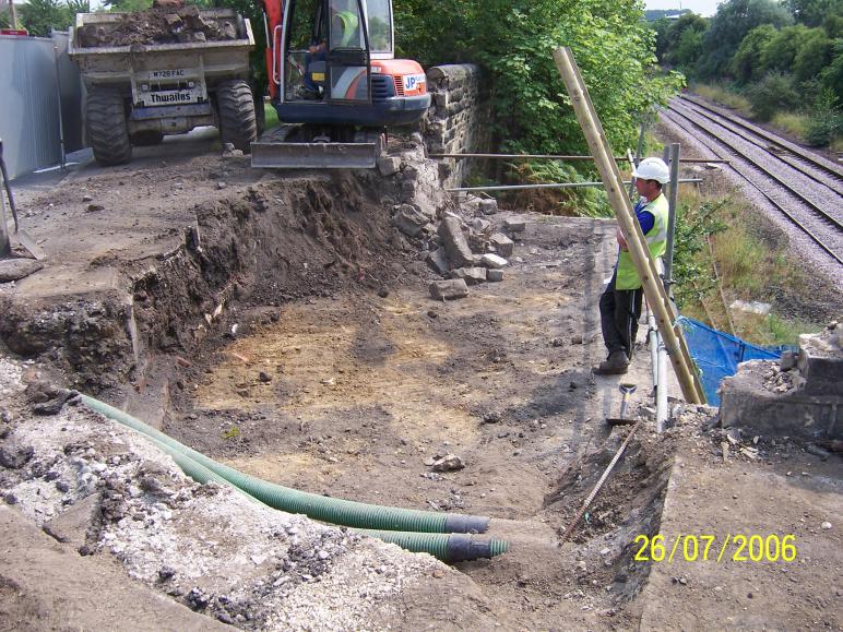 North Abutment  excavation started.