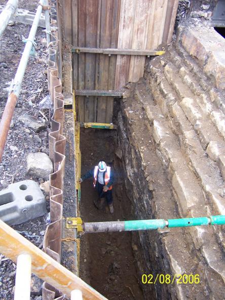 South Abutment dig progressing.