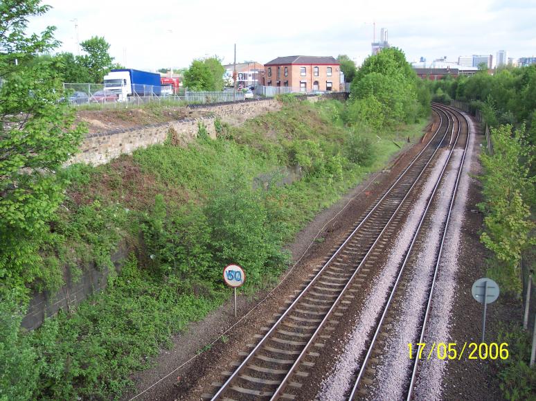 North Bridge South Abutment. M621 Off Slip