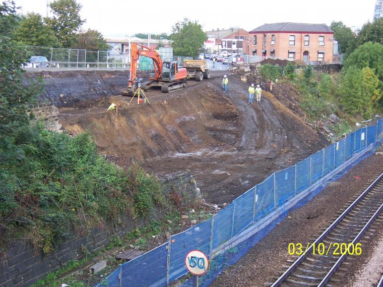 Dig on going on the South Abutment 