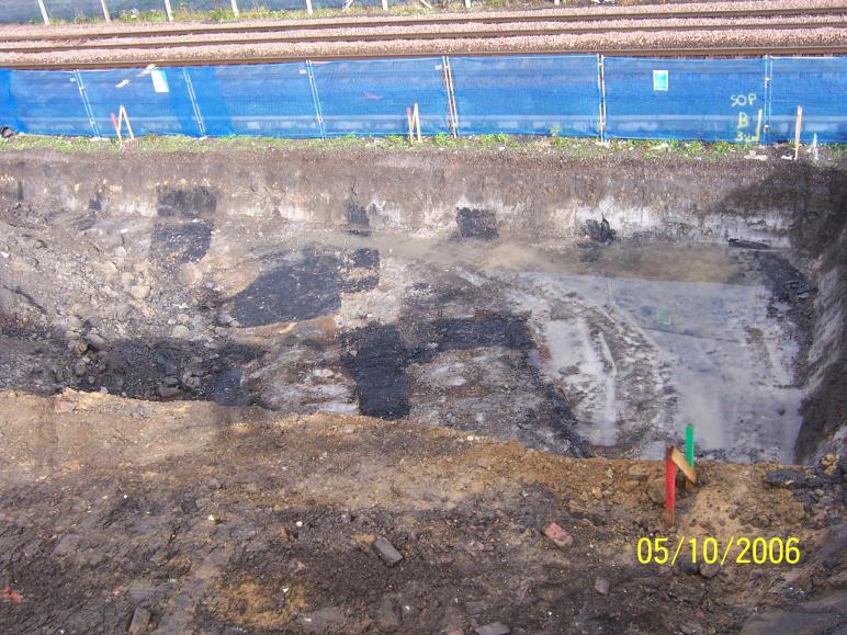 Bulk dig on the South Abutment shows the coal measures.