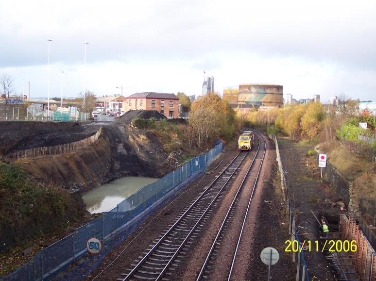 South abutment mothballed while work progress on the North abutment