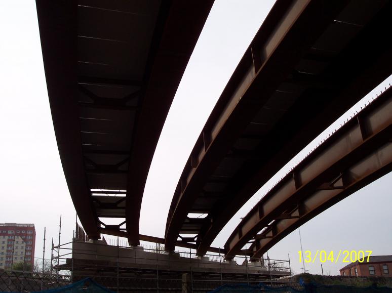 GRP viewed from below on the braced pairs.