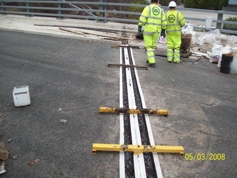 Bridge Joints being installed by USL