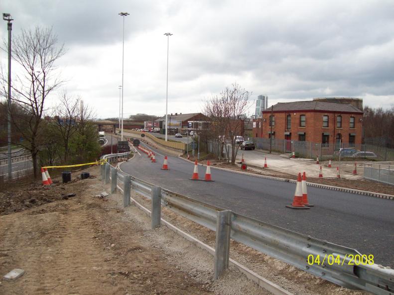 Weekend road switch over the bridge.