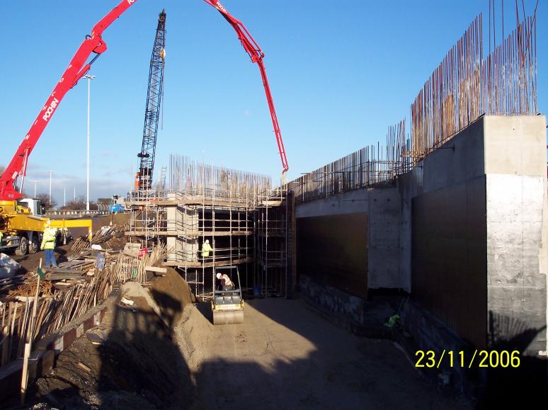 South Abutment  2nd concrete pour