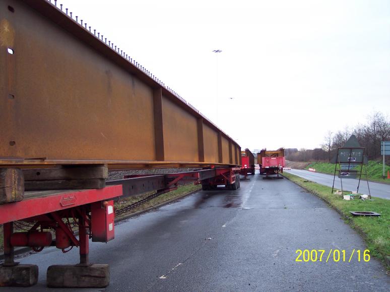 Winded off beams sat in storage until the next week end