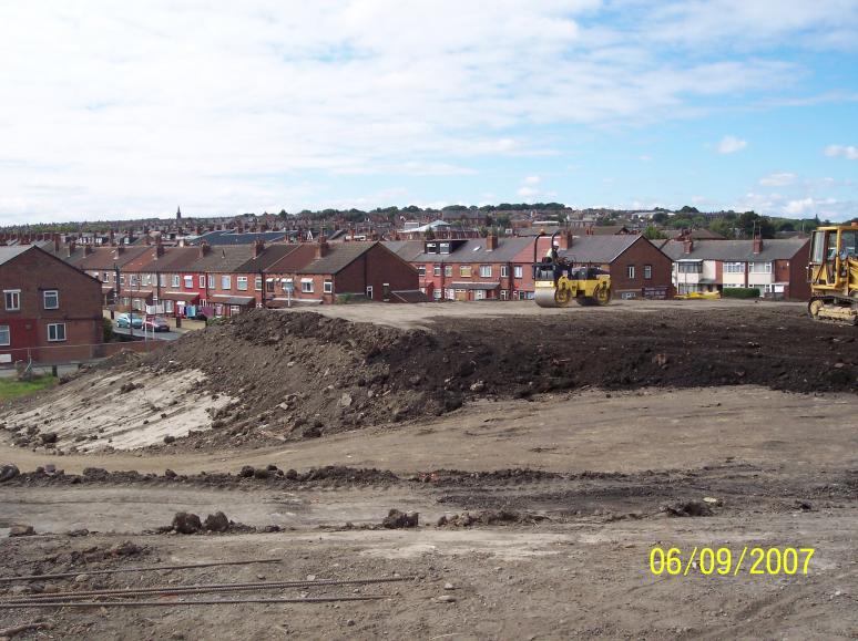 Back fill to the embankment 