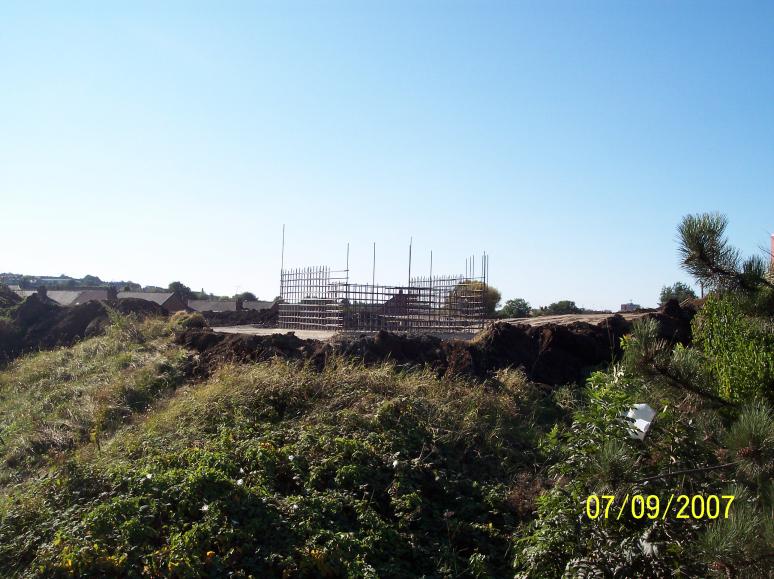 Abutment steel being fixed