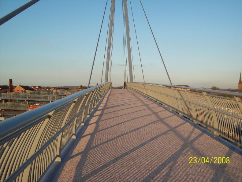 Bridge Deck with anti skid placed