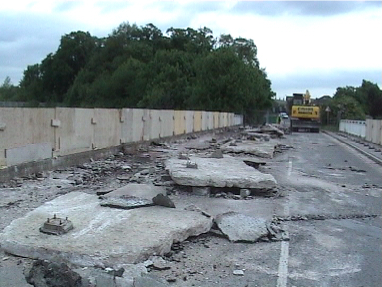 Existing Footpath being removed 