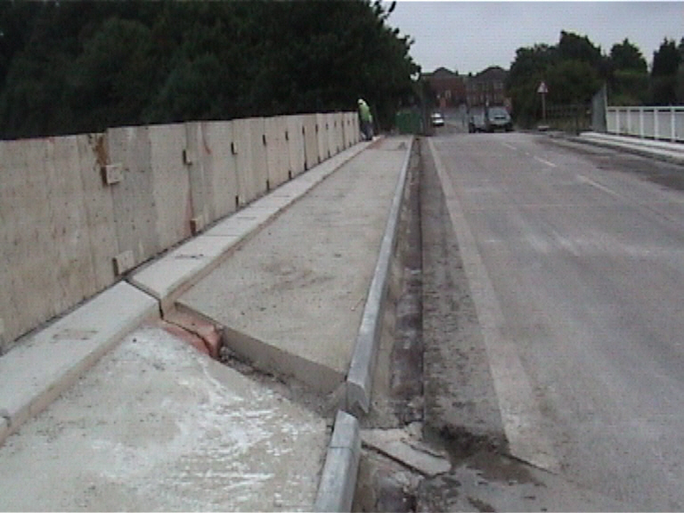 Concrete placed in Footpath