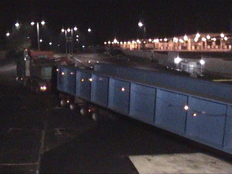 Bridge being moved into the Car Park