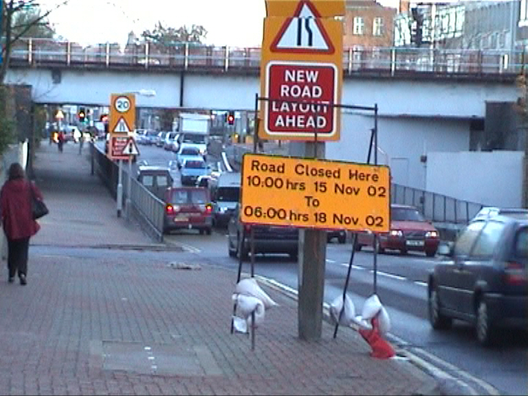 Traffic management signs