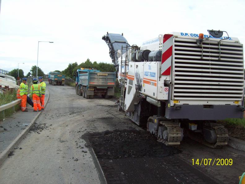 Road Planner removing the old road.