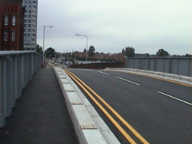 Bridge deck open to traffic.