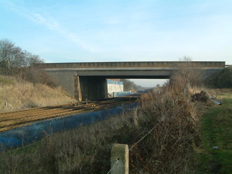Existing Bridge form Micklefield village