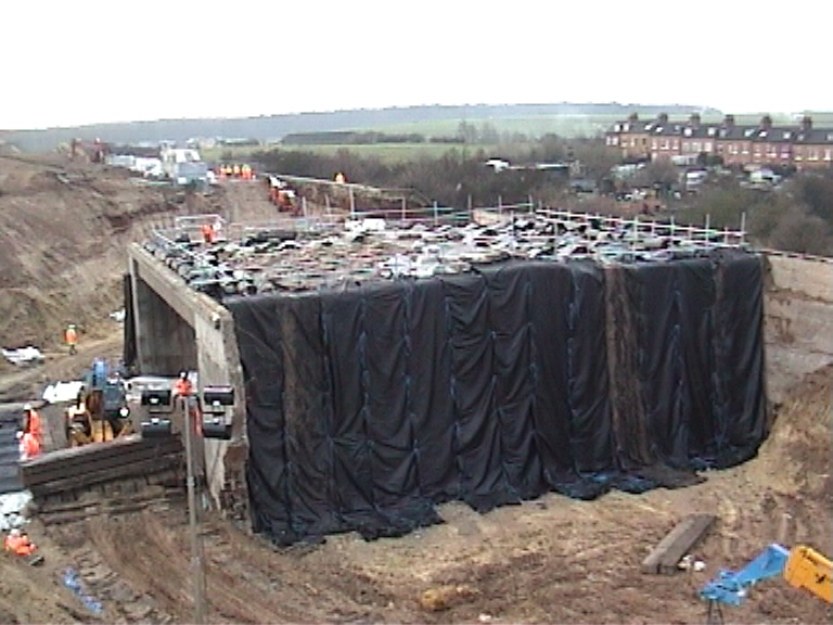 Bridge being prepared