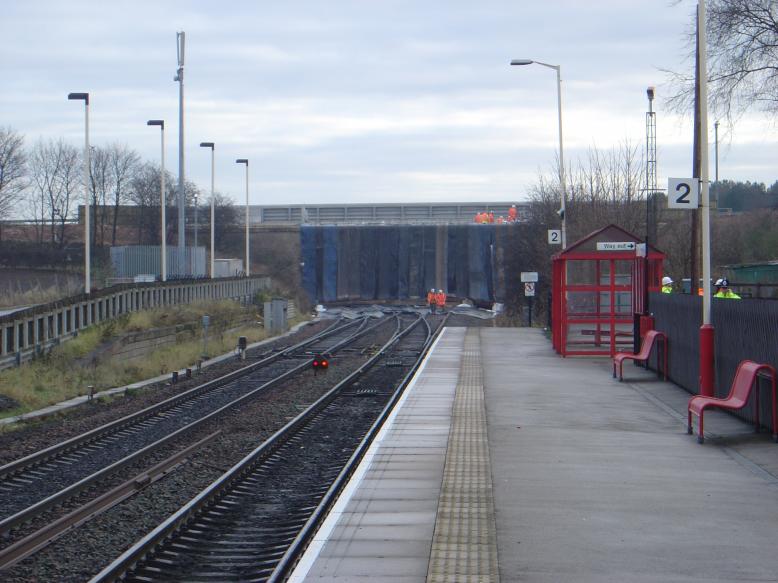 view from micklefield station 