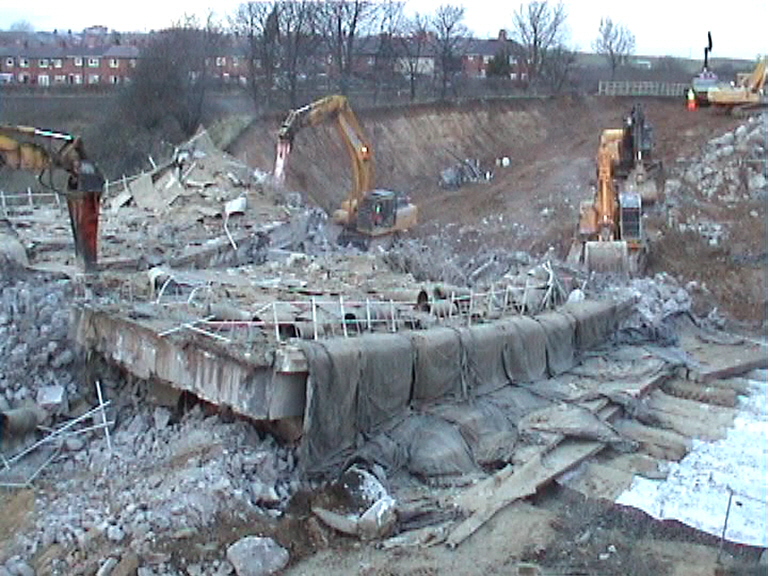 Breaking up the bridge deck