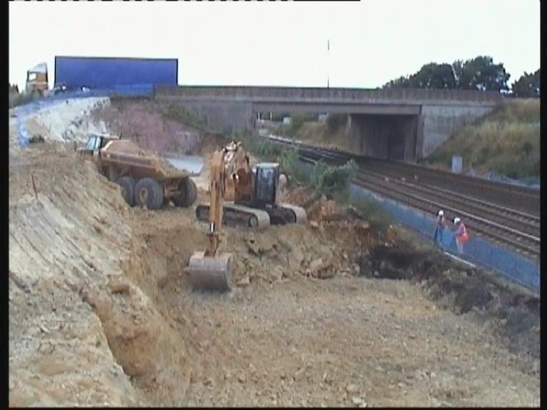 South abutment dig progressing