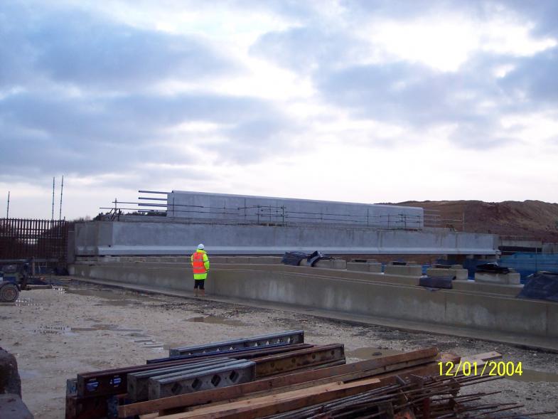 Beams installed after the first possession.